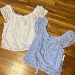Two No Boundaries Lace Off the Shoulder Tops
